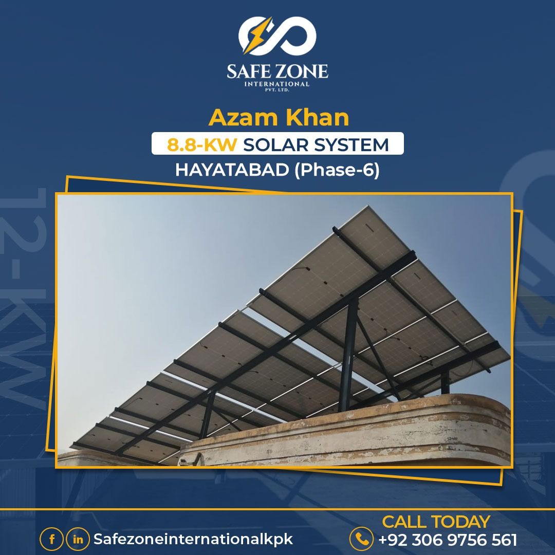8.8-KW On Grid Solar Installation in Hayatabad phase 6 